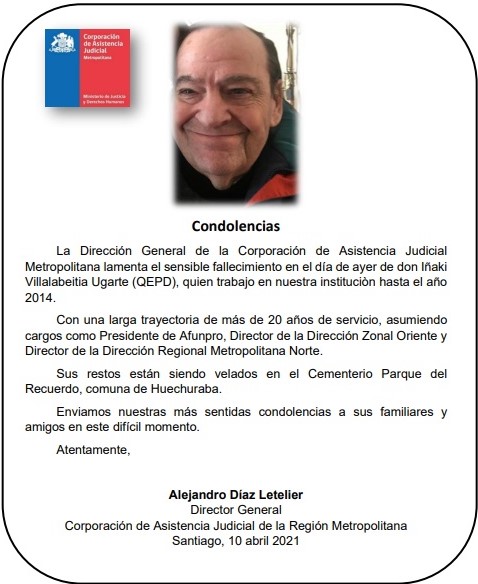 condolencias