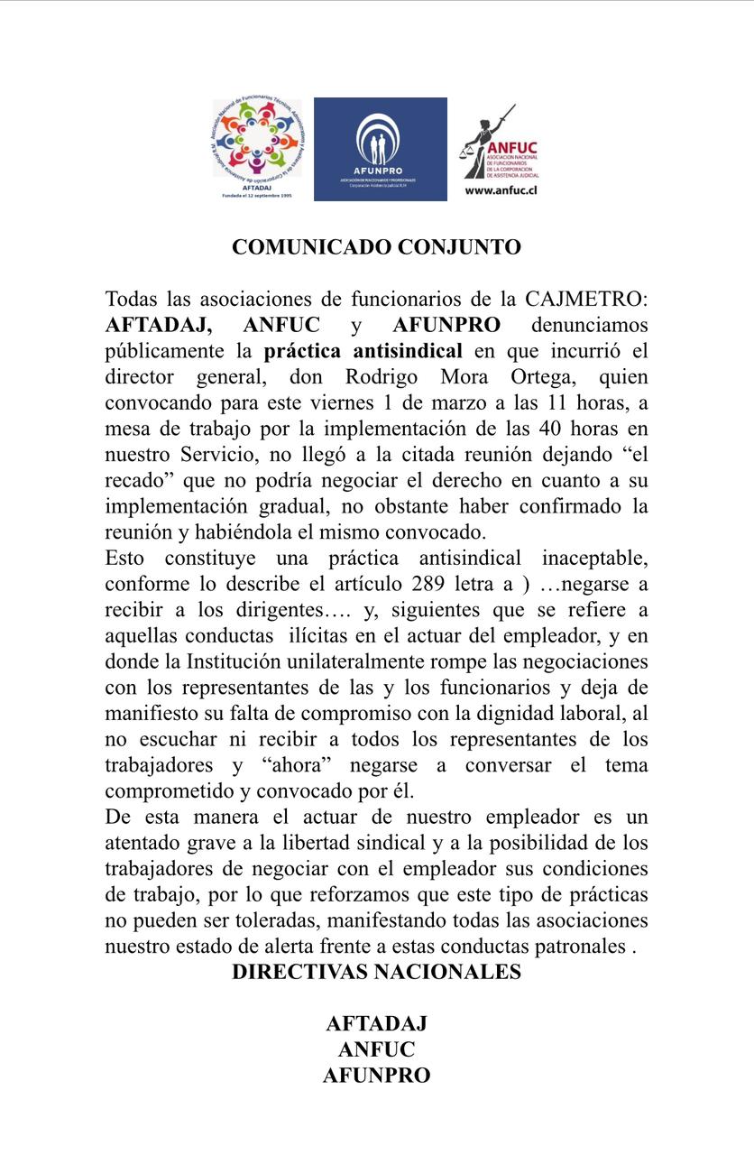 comunicado conjunto