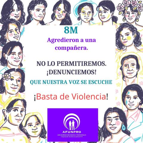 basta de violencia contra la mujer